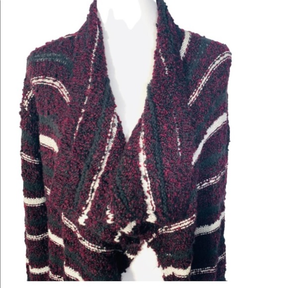 Caslon Striped Cardigan Sweater Wool Alpaca Blend - Picture 4 of 10